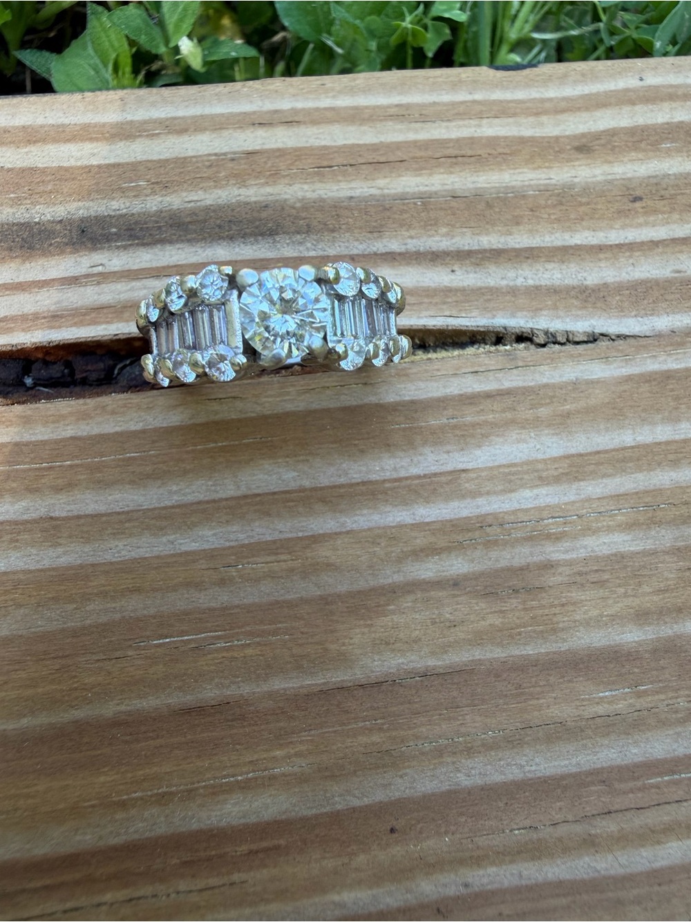 Platinum engagement ring size 7